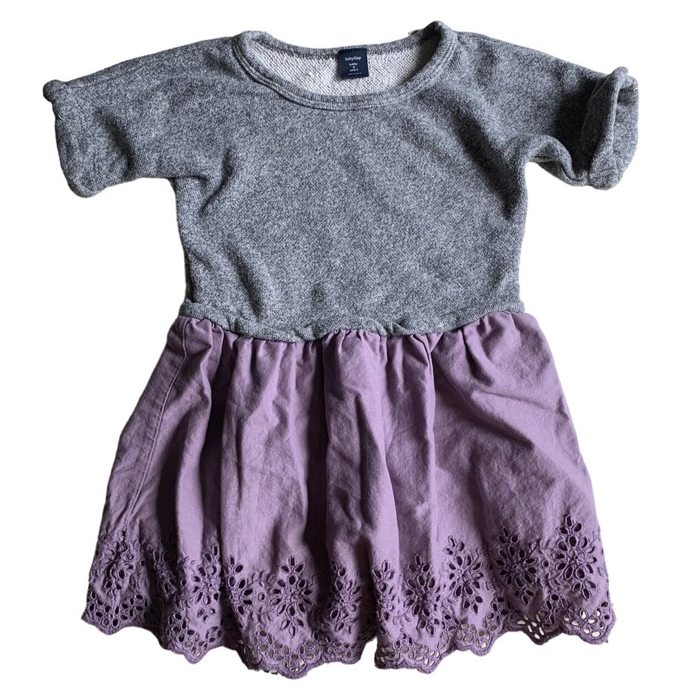 Gap French Terry Eyelet Dress
